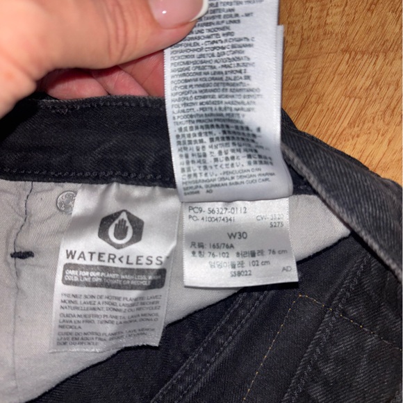 Black high waist 501 levi shorts - Picture 4 of 4